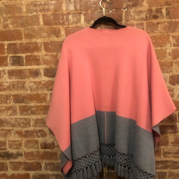 Anthropologie | Colorblock kimono in gray/pink - Picture 6 of 6